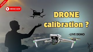 How to calibrate Drone Live Demo dji djiair3 drone [upl. by Zendah]