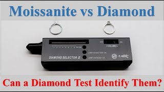 Moissanite vs Diamond Identification With Diamond Tester [upl. by Irim]