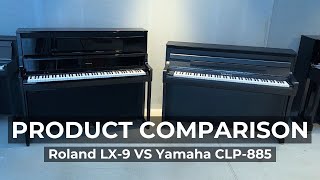 🎹 Roland LX9 vs Yamaha CLP885  Digitalpianocom [upl. by Schaffel]