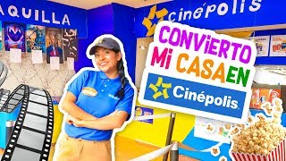 Convierto mi CASA en un CINEPOLIS ðŸ¿ðŸŽžðŸŒ­ SALA 1 se SALE de CONTROL âš ï¸ CONNY FANTASTICA [upl. by Anagnos]