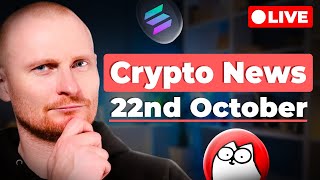 Crypto News 22nd October Solana Dominating in Fees CAT is Up 60 Pumpdotfun Airdrop [upl. by Nath328]