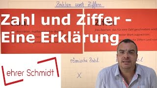 Ziffer und Zahl  Was ist der Unterschied  Lehrerschmidt erklärt [upl. by Ynattib802]