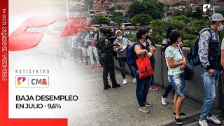 Baja el desempleo en julio en Colombia  Canal 1 [upl. by Dekow]