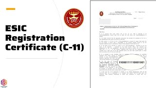 ESIC Registration Certificate C11 How to download esic registration certificate  esic c11 [upl. by Ewolram]