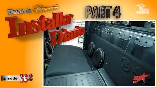 Toyota Tacoma gets a subwoofer box and some fastrings Installer Diaries 332 part4 [upl. by Theran938]