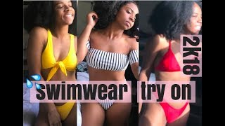 SWIMWEAR TRYON HAUL 2K18  SHEIN [upl. by Idnak]