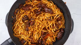 Mongolian Beef Noodles Recipe। Mongolian Beef With Noodles [upl. by Miguelita]