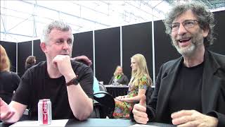 Good Omens  Neil Gaiman Douglas Mackinnon Interview NYCC [upl. by Nyleak]