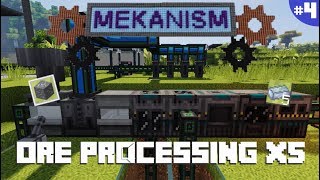 MEKANISM 1122  ORE PROCESSING X4 AND X5  TUTORIAL PARTE 4  MINECRAFT MOD [upl. by Anilatac]