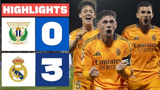 CD LEGANÉS 0  3 REAL MADRID I RESUMEN LALIGA EA SPORTS [upl. by Drehcir]