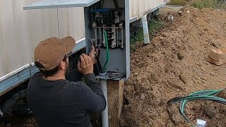 DIY Electrical Service Installation 200 Amp Main Breaker  Electric Service [upl. by Hamilton]