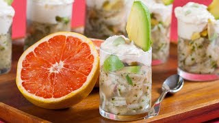 How to Make a Fresh Crab Aspic with Grapefruit Mousse [upl. by Enaoj812]