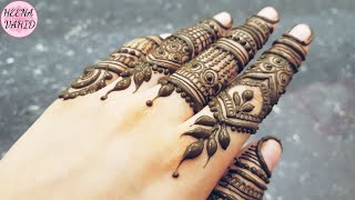 Ramazan Eid special mehndi design 5  2019  heena vahid [upl. by Chenay]