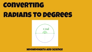 Converting Radians to Degrees [upl. by Eylk]