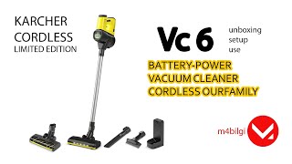 Karcher VC6 Cordless Ourfamily Limited Edition Unboxing Battery Power Vacuum Cleaner [upl. by Merril]