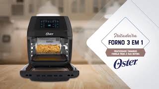 Fritadeira Elétrica Air Fryer Oven Oster 3 em 1 12L OFRT780 1800W [upl. by Ardnuek]