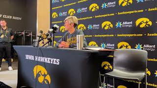 Jan Jensen press conference after Iowa womens basketball exhibition game against Missouri Western [upl. by Asinet]