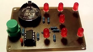 Electronic Dice based on ATtiny13 [upl. by Emlynne97]