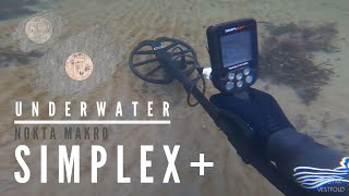 Nokta Makro Simplex DOES IT WORK IN SEAWATER Metal Detecting Underwater [upl. by Osicnarf]