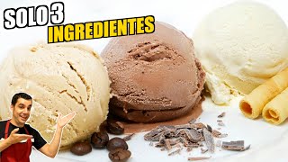 Aprende a hacer HELADO CASERO con solo 3 ingredientes 🍨👌 ¡Elige tu sabor favorito [upl. by Selry989]