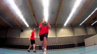 Korfball basics 8  Running in Shot [upl. by Barimah]