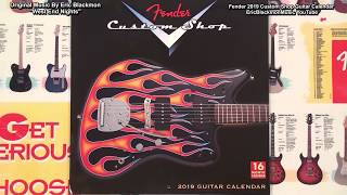 Fender Custom Shop Guitar Calendar 2019  Musical Review  Page By Page View 😎 [upl. by Matthia]