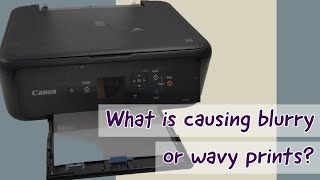 Fix Blurry or Wavy Prints on Canon Pixma TS5120 TS5150 Printer [upl. by Lacey967]