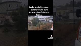 Hochwasser Stockerau Pegel singt Gott sei Dank [upl. by Ahsiatal]