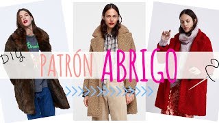 DIY Patrón ABRIGO para Mujer MUY FÁCIL  Aprende a coser tu propio abrigo Oversize  1a Parte [upl. by Einaffyt]