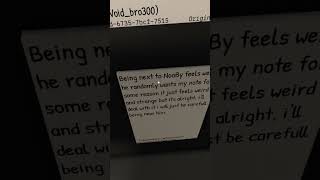 write a letter on roblox is so unserious roblox [upl. by Lengel]