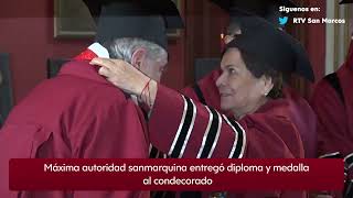 🔴UNMSM distingue con el grado Honoris Causa a Dr Manuel Sánchez Luna referente en neonatología [upl. by Karolina]