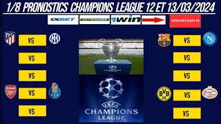 pronostic foot CHAMPIONS LEAGUE  les 18 DE FINALE meilleurs pronostics CHAMPIONS LEAGUE [upl. by Alison]