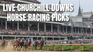 Live Churchill Downs Horse Racing Picks [upl. by Okihsoy]