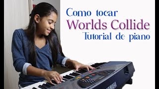 Como tocar Worlds Collide Tutorial de piano [upl. by Aramoj]