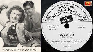 ELTON BRITT and ROSALIE ALLEN  Side By Side 1953 [upl. by Anelaj295]