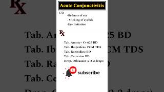 Acute Conjunctivitis treatment eyecare [upl. by Drehcir]