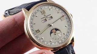 Vacheron Constantin Historiques Triple Calendar 1948 ref 3100V000RB359 Luxury Watch Review [upl. by Adnawuj]