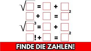 Kannst Du die fehlenden Zahlen finden🤔📝 Mathe Zahlenrätsel [upl. by Llerahc]