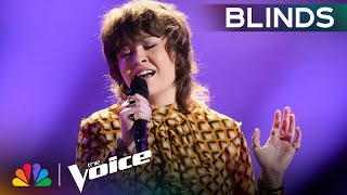 Olivia Rubinis Phenomenal Linda Ronstadt Cover Earns Johns Last Spot  Voice Blind Auditions  NBC [upl. by Nahtanoy453]