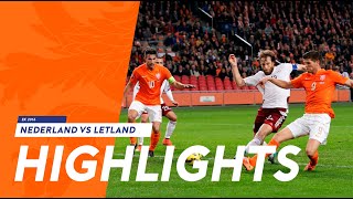 Highlights Nederland  Letland 60 16112014 EK 2016kwalificatie [upl. by Acilgna670]