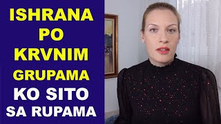 Ishrana po krvnim grupama ko sito sa rupamadr Bojana Mandić [upl. by Kleper]