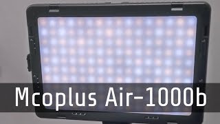 Mcoplus Air1000b Review  PhotoVideo light panel with yellow and white dimmable LEDs [upl. by Starling609]