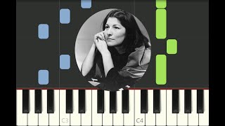 piano tutorial quotALFONSINA Y EL MARquot Ariel Ramirez Mercedes Sosa 1969 with free sheet music [upl. by Glynda222]