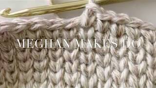 How to crochet so that it looks knit The Waistcoat Stitch Tutorial Center Single Crochet [upl. by Nebur851]