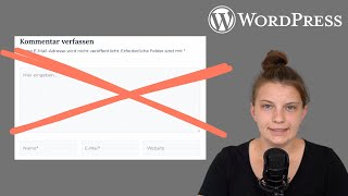 WordPress Kommentare deaktivieren OHNE Plugin So gehts [upl. by Oile]