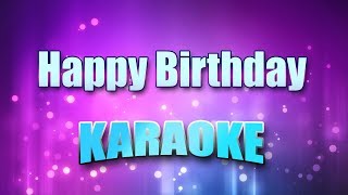 Standard  Happy Birthday Karaoke amp Lyrics [upl. by Giselbert]