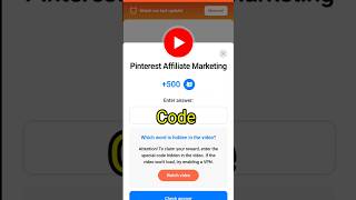 Pinterest Affiliate Marketing Cats Code  12 october cats code  pinterest affiliate marketing code [upl. by Airbmat677]