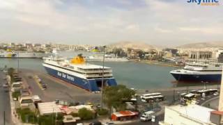 Live webcam Piraeus Greece  Time Lapse [upl. by Brinkema517]