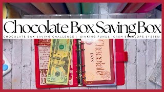 🍫CHOCOLATE BOX SAVING  LOW CASH ENVELOPE STUFFING  EASY WAY TO SAVE MONEY  PAYCHECK CASH STUFFING [upl. by Onimixam]