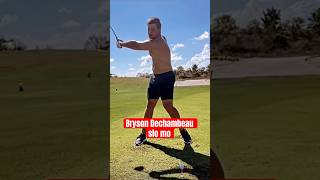 Bryson Dechambeau slow motion golf swing shortsfeed golf sports [upl. by Hsac]